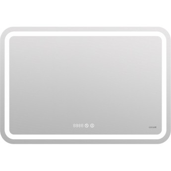 Зеркало CERSANIT LED DESIGN PRO 050 80 холодный теплый cвет часы с подсветкой прямоугольное