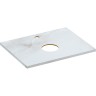 Столешница CERSANIT STONE AURA из керамогранита 60x45x2 светло-серый сатиновый 63857